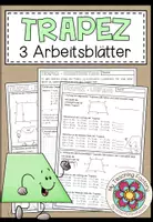 Vorschau - Arbeitsblätter - Trapez - 3 Arbeitsblätter - Deckblatt