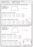Vorschau - Arbeitsblätter - Trapez - 3 Arbeitsblätter - Seite 3