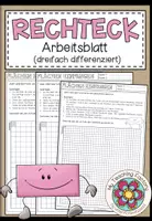 Vorschau - Arbeitsblätter - RECHTECK (Flächen fangen) - Arbeitsblatt (3fach differenziert) - Deckblatt