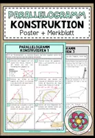 Vorschau - Poster - PARALLELOGRAMM - Konstruktion (Poster + Merkblatt) - Deckblatt