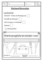 Vorschau - Arbeitsblätter - Werkzeugführerschein - das komplette Material - Seite 3