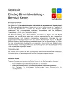 Vorschau - Arbeitsblätter - Problemorientierter Einstieg Binomialverteilung - Bernoulli Ketten - Seite 1