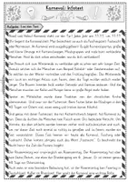 Vorschau - Arbeitsblätter - Karneval: Infotext + Fragen zum Text für Klasse 2-4 - Seite 3
