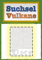 Vorschau - Arbeitsblätter - Suchsel Vulkane Naturkatastrophe Begriffe - Deckblatt