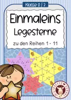 Vorschau - Unterrichtsreihen - EINMALEINS - 11 Legesterne - Deckblatt