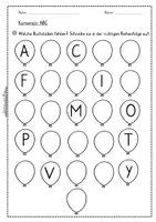 Vorschau - Arbeitsblätter - Karneval: Buchstaben nachspuren und ergänzen - Seite 2