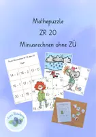 Vorschau - Spiele - Mathepuzzle Minus ZR 20 o ZÜ - Deckblatt