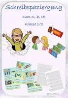 Vorschau - Arbeitsblätter - Schreibspaziergang zum K, k & ck in Druckschrift / Silbenschrift - Deckblatt