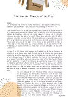 Vorschau - Arbeitsblätter - UR2 Spurensuche in Ur- und Frühgeschichte - 2. Stunde: Wie kam der Mensch auf die Erde? (Textarbeit, Grafik mit Lücken) - Seite 1