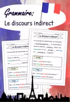 Vorschau - Arbeitsblätter - Grammaire - Le discours indirect / Indirekte Rede - Deckblatt