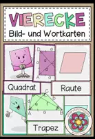 Vorschau - Poster - VIERECKE - Bild- und Wortkarten - Deckblatt