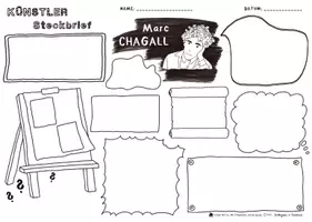 Vorschau - Arbeitsblätter - Beeindruckende Persönlichkeiten - Künstler Steckbrief - Marc CHAGALL - Expressionismus - Moderne - Seite 2