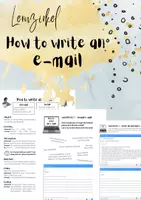 Vorschau - Arbeitsblätter - How to write an e-mail - mit Lösung - ZP10 - formal&informal - Deckblatt