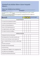 Vorschau - Lehrpläne/Lehrermaterial - Gesprächsprotokoll für die Halbjahresgespräche Klasse 3 - Seite 3