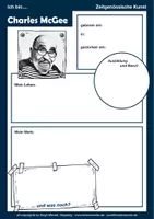 Vorschau - Arbeitsblätter - kinder.kunst.klasse - KREATIVPORTRÄT - Ich bin ... Charles McGee - Deckblatt