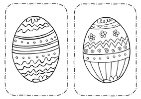 Vorschau - Mal- und Bastelvorlagen - Osterkarte - Kunstunterricht - Seite 2