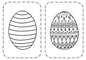 Vorschau - Mal- und Bastelvorlagen - Osterkarte - Kunstunterricht - Seite 3