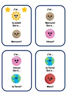 Aperçu - Jeux - Jeu de vocabulaire J'ai Qui A thème de l'espace - Page 3