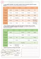 Vorschau - Arbeitsblätter - Timetable & School Subjects - Speaking + Writing Activity - Seite 1