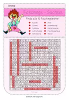Vorschau - Arbeitsblätter - Kostenlos: Suchsel Fasching/Karneval - Seite 2