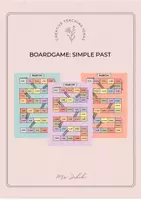 Vorschau - Stationenlernen - Boardgame: Simple Past - Deckblatt