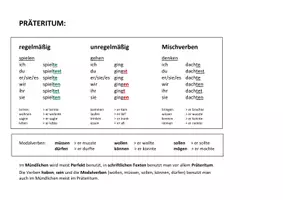 Vorschau - Poster - B1 Übersicht: Präteritum - Seite 2