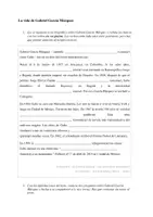 Vorschau - Arbeitsblätter - La vida de Gabriel García Márquez - practicar la voz pasiva - Deckblatt