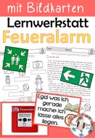 Vorschau - Unterrichtsreihen - Lernwerkstatt - Verhalten bei Feueralarm - Deckblatt