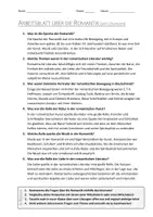 Vorschau - Arbeitsblätter - AB mit Fragen zum Thema "Romantik" + Lösungsblatt + Mindmap + Infografik - Seite 3