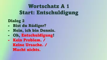 Vorschau - Unterrichtsreihen - Wortschatz A1 06: Entschuldigung - Seite 3