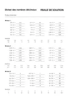 Aperçu - Feuilles d'exercices - Diviser des nombres décimaux - feuille - Page 1