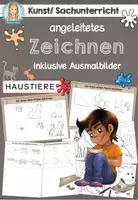 Vorschau - Arbeitsblätter - Haustiere | Kunst - Deckblatt