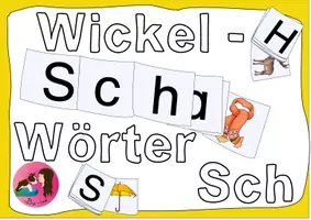 Vorschau - Arbeitsblätter - Wickelwörter - Erste Wörter lesen - Buchstabe Sch - Deckblatt