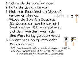 Vorschau - Arbeitsblätter - Wickelwörter - Erste Wörter lesen - Buchstabe P - Seite 1