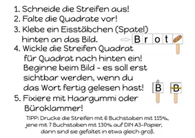 Vorschau - Arbeitsblätter - Wickelwörter - Erste Wörter lesen - Buchstabe B - Seite 1