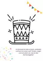 Vorschau - Mal- und Bastelvorlagen - Karneval Ausmalvorlagen - Seite 3