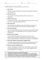 Vorschau - Arbeitsblätter - AB mit Fragen zum Thema "Sand" + Lösungsblatt + Mindmap - Seite 2