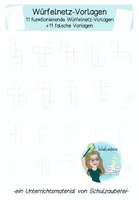 Vorschau - Fördermaterial/Inklusion - 22 Würfelnetz-Vorlagen (11 funktionierende, 11 falsche) - Deckblatt
