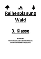 Vorschau - Unterrichtsreihen - Reihenplanung Wald und Waldsterben - Deckblatt