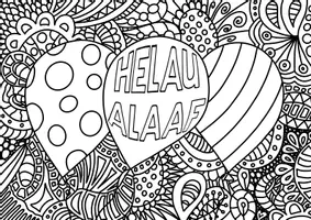 Vorschau - Mal- und Bastelvorlagen - Gemeinschaftsbild "Helau Alaaf" - Seite 1