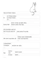 Vorschau - Arbeitsblätter - Entscheidungsgeschichte Kater Karlo - Karibu bis K - Seite 3