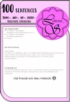 Vorschau - Arbeitsblätter - 100 sentences: some-, any-, no-, every- - Seite 1