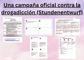Vorschau - Stundenentwürfe - Campaña contra la drogadicción - Stundenetwurf - Deckblatt