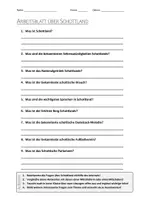Vorschau - Arbeitsblätter - AB mit Fragen zum Thema "Schottland" + Lösungsblatt + Infografik - Deckblatt