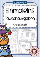 Vorschau - Unterrichtsreihen - Einmaleins Tauschaufgaben – Multiplikation verstehen (Mathe Grundschule Klasse 2/3, Arbeitsheft) - Deckblatt