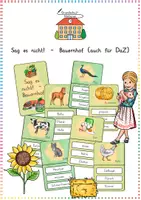 Vorschau - Spiele - Bauernhof: Sag es nicht! (Spiel) - Sachunterricht / DaZ - Kl. 2/3 - Deckblatt