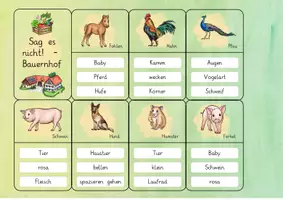 Vorschau - Spiele - Bauernhof: Sag es nicht! (Spiel) - Sachunterricht / DaZ - Kl. 2/3 - Seite 2