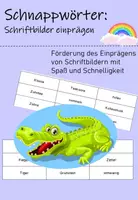 Vorschau - Spiele - Schnappwörter: Spielerische Einprägung des Schriftbilds - Deckblatt
