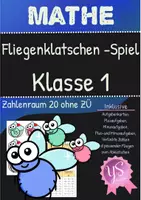 Vorschau - Stationenlernen - Mathe: Fliegenklatschen Spiel Klasse 1 ZR 20 ohne ZÜ - Deckblatt