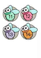 Vorschau - Stationenlernen - Mathe: Fliegenklatschen Spiel Klasse 1 ZR 20 ohne ZÜ - Seite 3